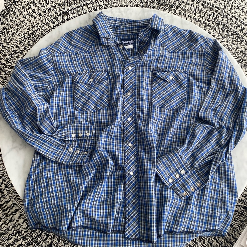 Vintage WRANGLER pearl snap shirt